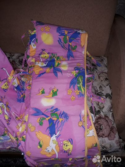 Балдахин для детской кроватки с бортиком