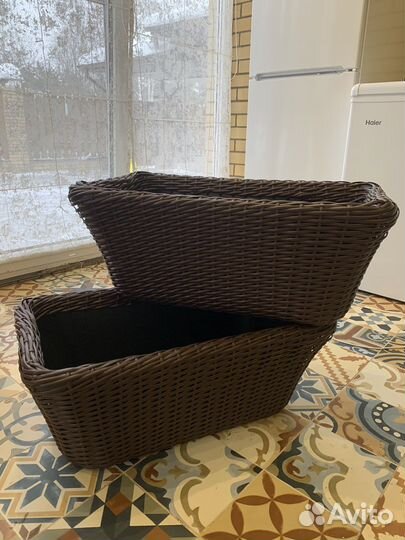 Кашпо из ротанга