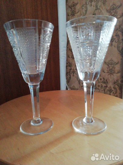 Фужеры хрусталь. эпохи СССР 5шт