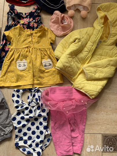 Большой пакет вещей для девочки с 6 месяцев