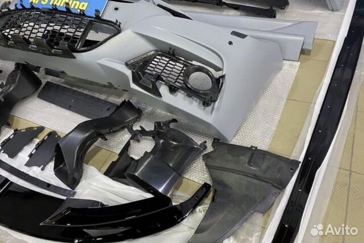 Обвес в круг BMW F30 М пакет бампер пороги