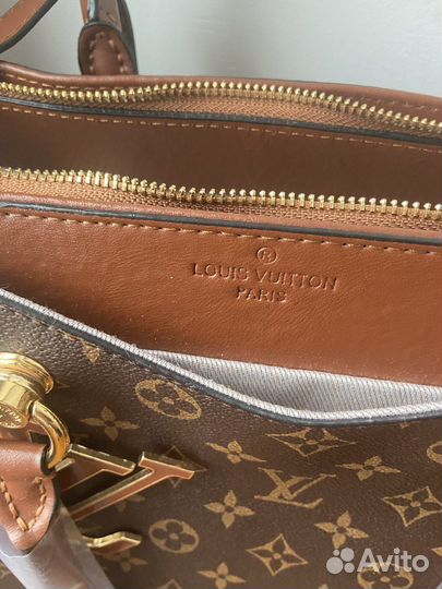 Сумка натуральная кожа канва Louis Vuitton