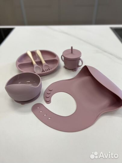 Детская посуда для кормления силиконовая
