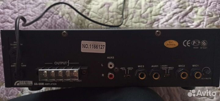 Усилитель-микшер roxton aa60m