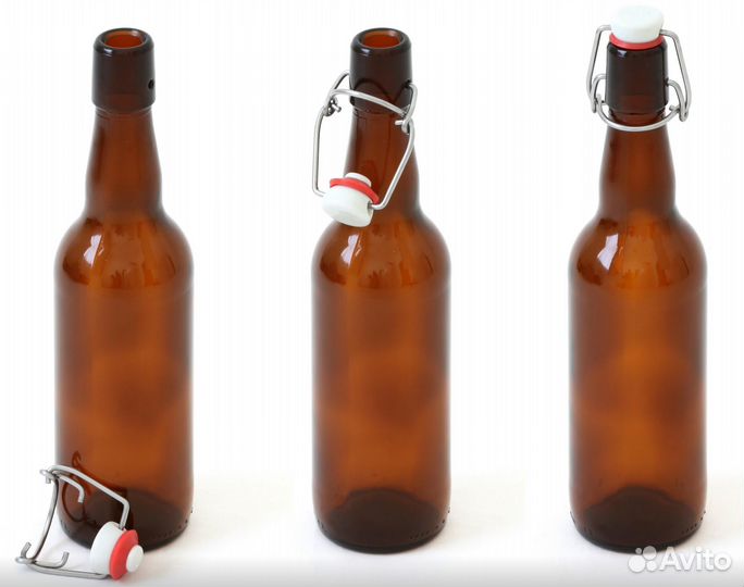 Бутылки с бугельной пробкой бу и портвейна