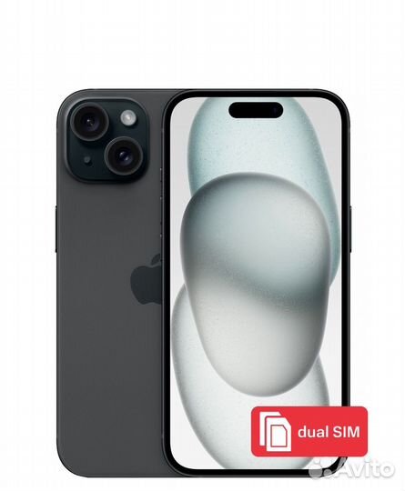 Смартфон Apple iPhone 15 128Gb SIM + SIM Черный