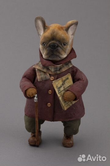 Ватные елочные и интерьерные игрушки Бульдоги