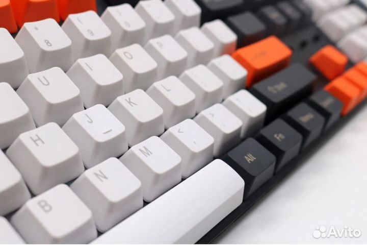 PBT кейкапы для клавиатуры black orange