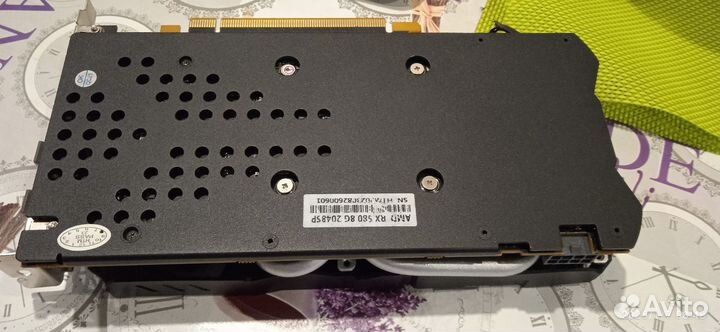 Видеокарта Rx 580 8gb 2048sp нерабочая