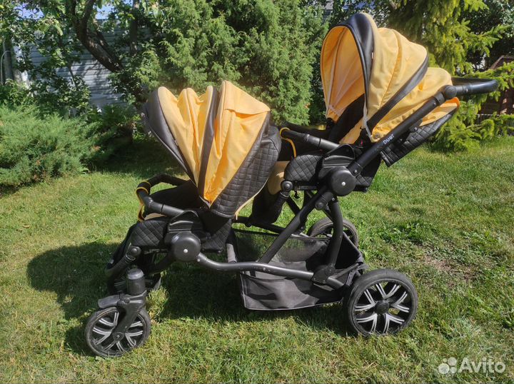 Коляска для двойни или погодок 3 в 1 Mr.Sandman