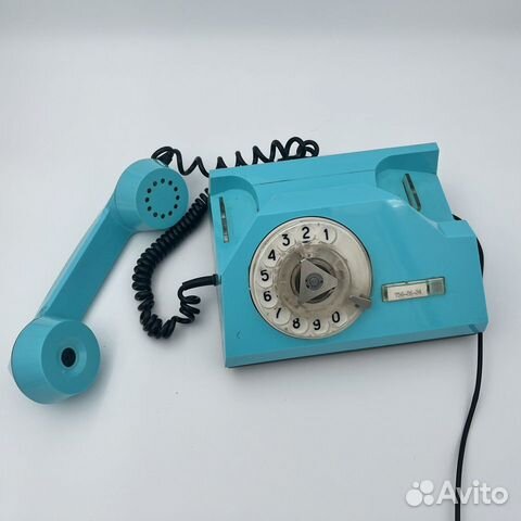 Домашний телефон СССР 1999 голубой объявление продам