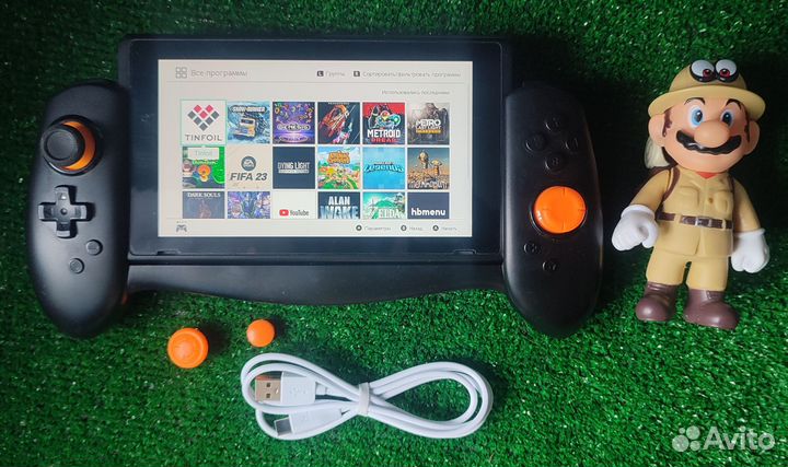 Прошитый Nintendo Switch с чипом в Марио