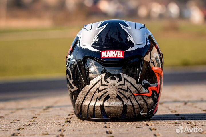 Мотошлем HJC rpha 11 Venom II Marvel
