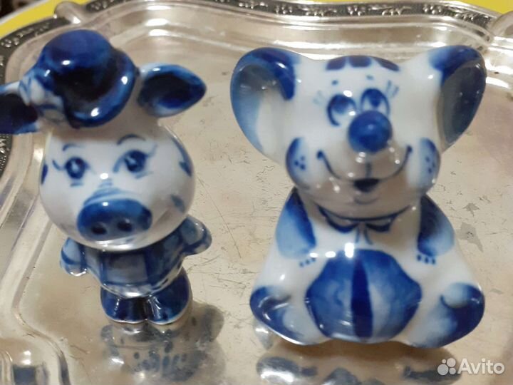 Статуэтки старая Гжель