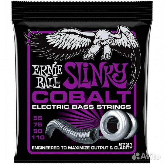 Струны для бас-гитары Ernie Ball 2731 Slinky Cobal