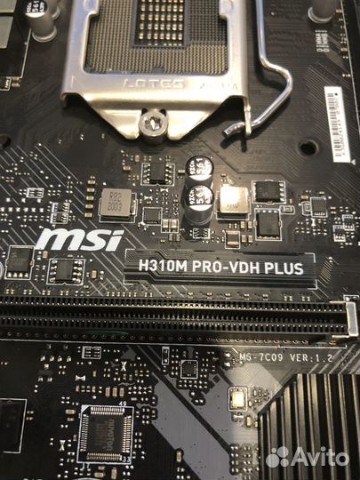 Материнская плата msi h310m pro vdh plus