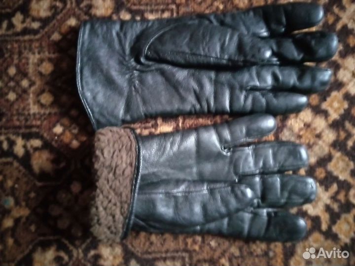Перчатки женские кожаные бу
