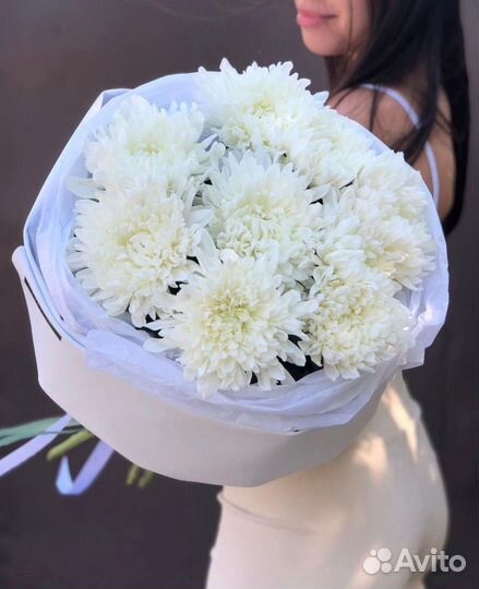 Букет из хризантем одноголовой Красноярск