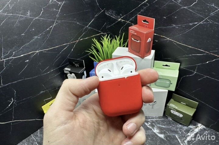 Airpods 2 new гарантия/чехол