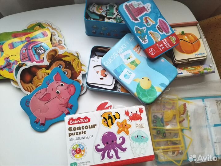 Пазлы и картинки половинки для малышей