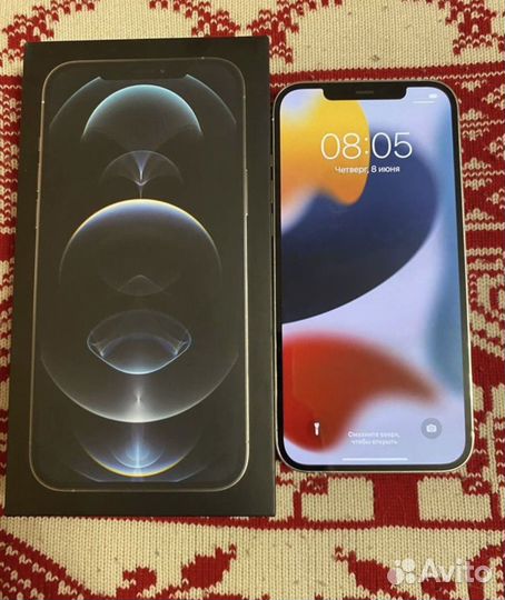 iPhone 12 Pro Max 128 Silver Отличный, Ростест