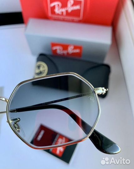 Очки ray ban octagonal пепельные