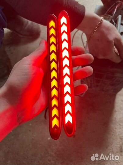 Катафоты бампера с подсветкой Honda Accord 7 CL7