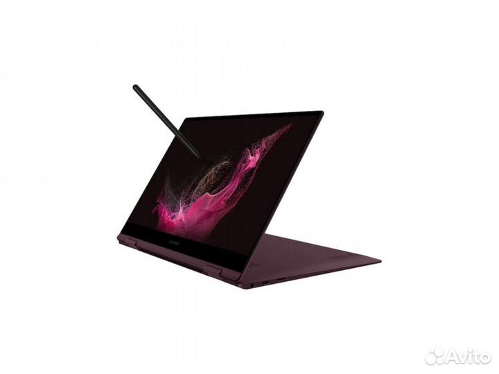 Galaxy Book2 Pro 360 13 i7-12е/16 Burgundy - стиль