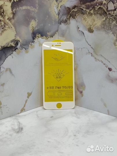 Защитное стекло Wyieno 6D iPhone 7 8 7g 8g Белый