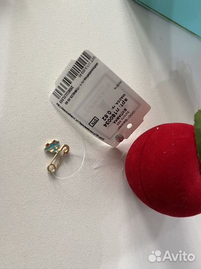 Золотая булавка детская