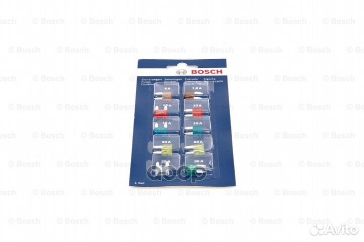 Комплект предохранителей Mini 1шт-5х7.5х25х30А