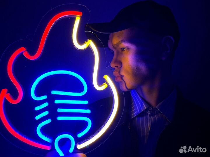Вывеска из неона музыка от производителя