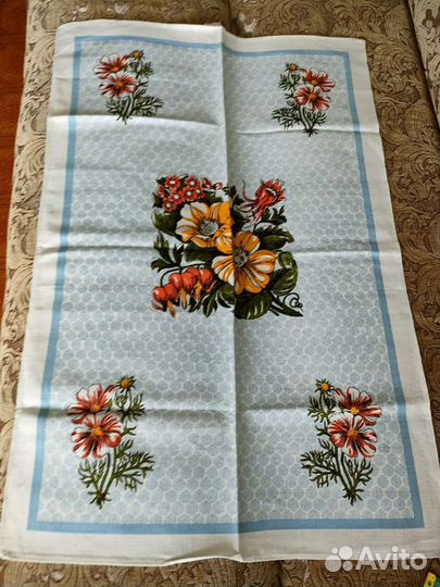 Полотенце лен времён СССР