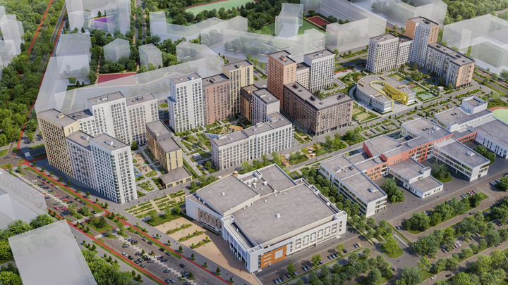 2-к. квартира, 67,1 м², 4/16 эт.