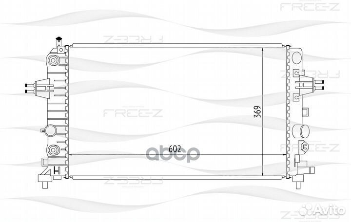 Радиатор двигателя KK0163 free-Z