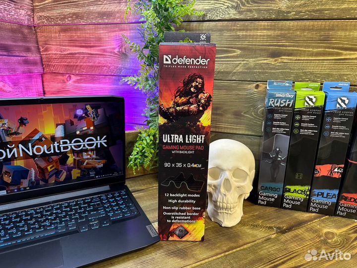 Коврики для мыши с RGB и без