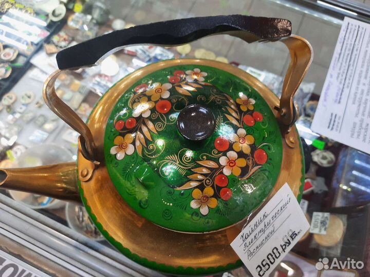 Чайник электрический росписной Времён СССР