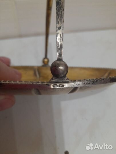 Конфетница серебро 875проба