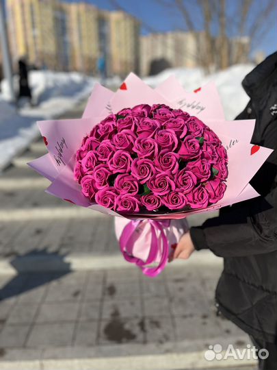 Букет из 51 розы, цветы с доставкой