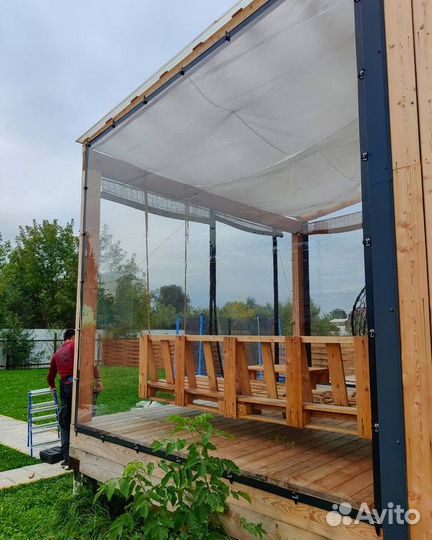 Мягкие окна для беседок с гарантией