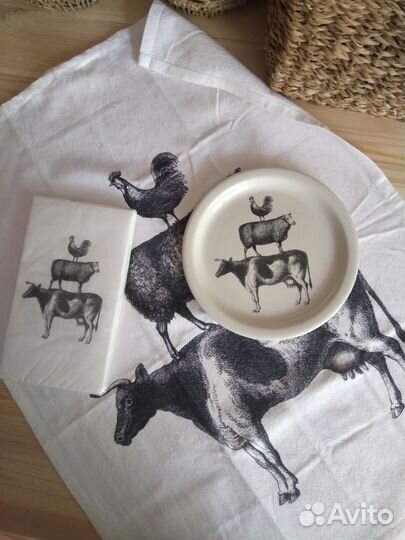 Тарелка ферма h&m home