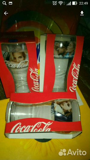 Стаканы кока кола Coca Cola. В подарочной упак
