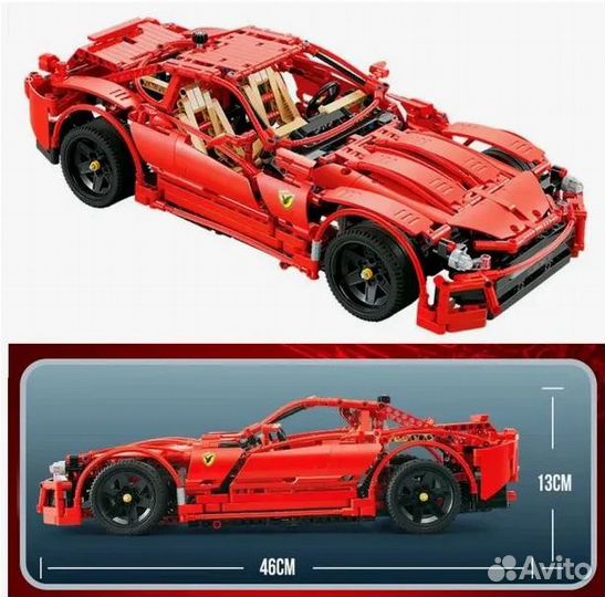 Конструктор MecFactor красный Ferrari