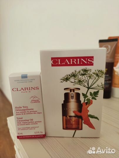 Clarins Кларанс двойная сыворотка очищающее масло