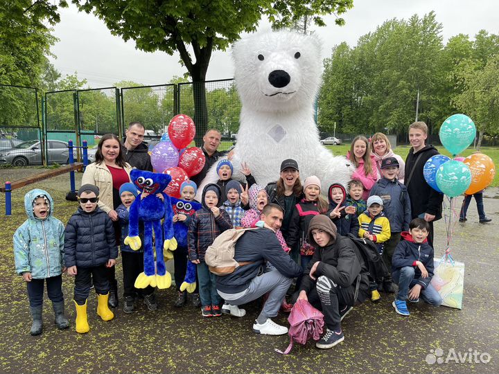 Белый медведь.Аниматор.Ростовая кукла.Подарок