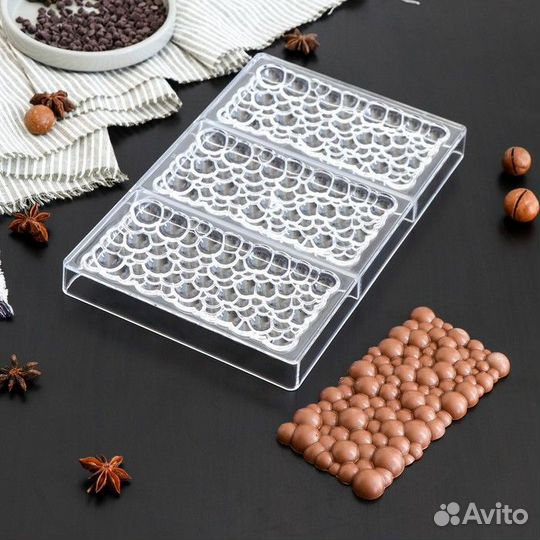 Форма б/у для плиток шоколада поликарбонат