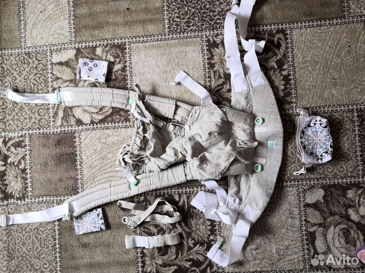 Слинг рюкзак алоэ-вера с 3-х месяцев