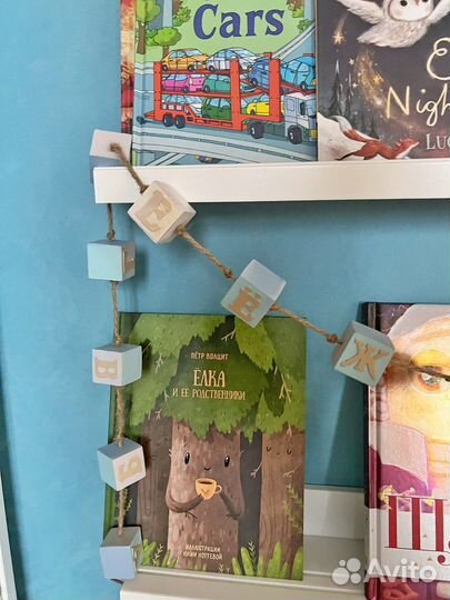 Гирлянда керамические кубики