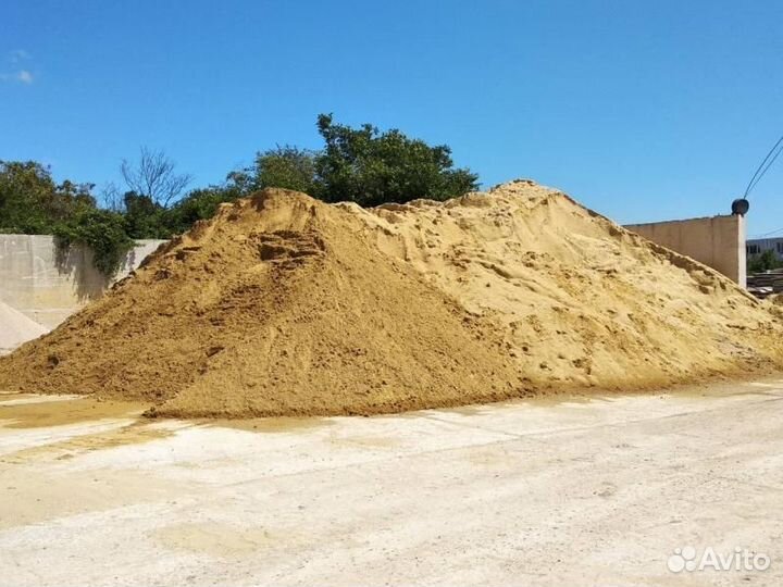 Песок карьерный речной