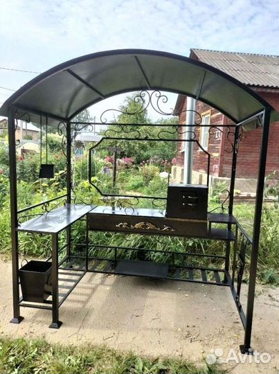 Мангал с печью